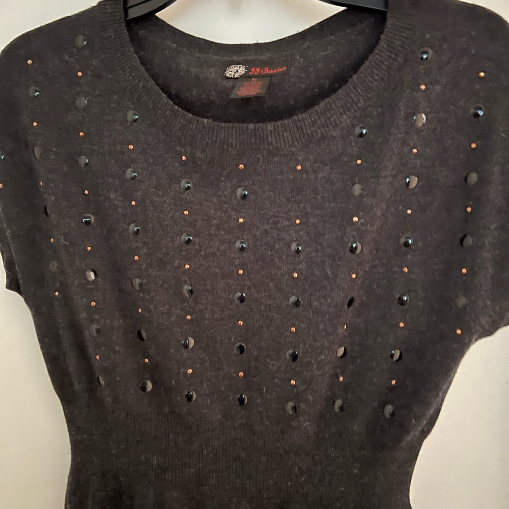 Star studded size medium gray dress